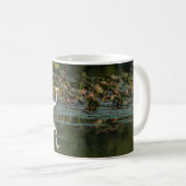 White Egret Reflection Tasse (VorderseiteRechts)