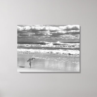 White Egret Stretched Canvas Print Leinwanddruck