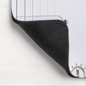 White Electric Gitarre 2 Mousepad (Ecke)