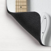 White Electric Gitarre 3 Mousepad (Ecke)