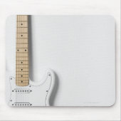 White Electric Gitarre 3 Mousepad (Vorne)