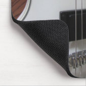 White Electric Gitarre Mousepad (Ecke)