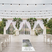 "White Elegance" (Outdoor Wedding Runner) Area Rug