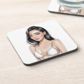 White Elegance Untersetzer (Linke Seite)