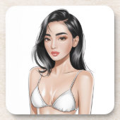 White Elegance Untersetzer (Vorderseite)