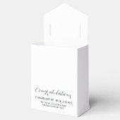 White Elegant Abschluss Class 2025 Glückwunschs Gr Geschenkschachtel (Geöffnet)