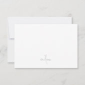 White Elegant Botanical Traditional & QR Code RSVP Karte (Rückseite)