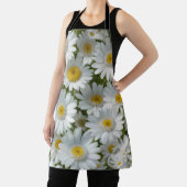 White Elegant Daisies Schürze (InSitu)