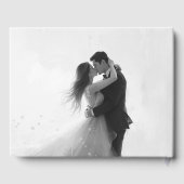 White Elegant Foil Guest Book Foto Gästebuch (Rückseite)