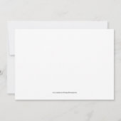 White Elegant Quinceanera Einladungen (Rückseite)