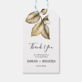 White Elegant Vielen Dank, dass Sie ein Geschenk b Geschenkanhänger