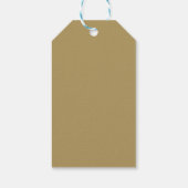 White Elegant Vielen Dank, dass Sie ein Geschenk b Geschenkanhänger (Rückseite)