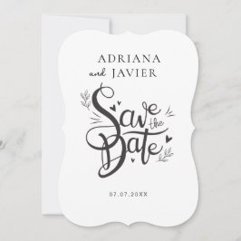 White Elegante Wedding Einladung Minimalistisch