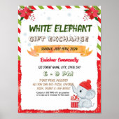 White Elephant Auction Night Template Poster (Vorne)