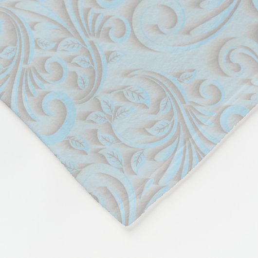 White Elephant Baby Modern Boy Blue Fleecedecke (Ecke)