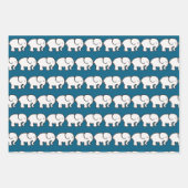 White Elephant Design Wrapping Paper Geschenkpapier Set (Vorderseite 3)