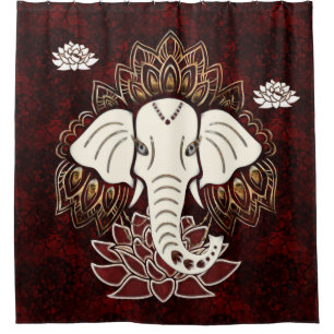 White Elephant Duschvorhang