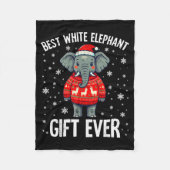 White Elephant Ever Christmas Xmas Under 15 20 Fleecedecke (Vorderseite)