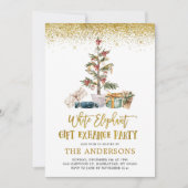 White Elephant Exhange Party Einladung (Vorderseite)