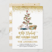 White Elephant Exhange Party Einladung (Vorne/Hinten)