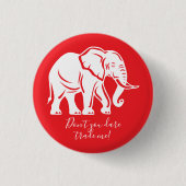 White Elephant Gag Gift Button (Vorderseite)