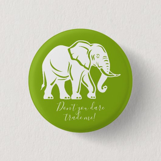White Elephant Gag Gift Button (Vorderseite)