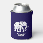 White Elephant Gag Gift Dosenkühler (Kanne Vorderseite)