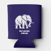 White Elephant Gag Gift Dosenkühler (Rückseite)