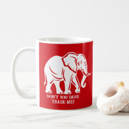 White Elephant Gag Gift Kaffeetasse