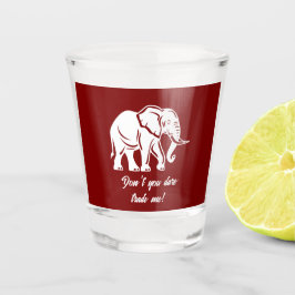 White Elephant Gag Gift Schnapsglas