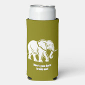 White Elephant Gag Gift Selters Dosenkühler (Seltzer Vorderseite)