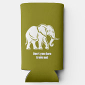 White Elephant Gag Gift Selters Dosenkühler (Rückseite)