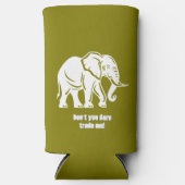 White Elephant Gag Gift Selters Dosenkühler (Vorderseite)