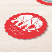 White Elephant Gag Gift Untersetzer (angewinkelt)