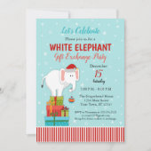 White Elephant-Geschenk-Austausch Weihnachtsfest P Einladung (Vorderseite)