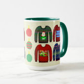 White Elephant Geschenk Ugly Weihnachtssüßchen Tasse (VorderseiteRechts)