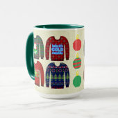 White Elephant Geschenk Ugly Weihnachtssüßchen Tasse (Vorderseite Links)