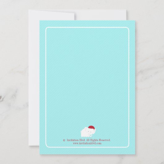 White Elephant-Geschenkbörse Einladung (Rückseite)