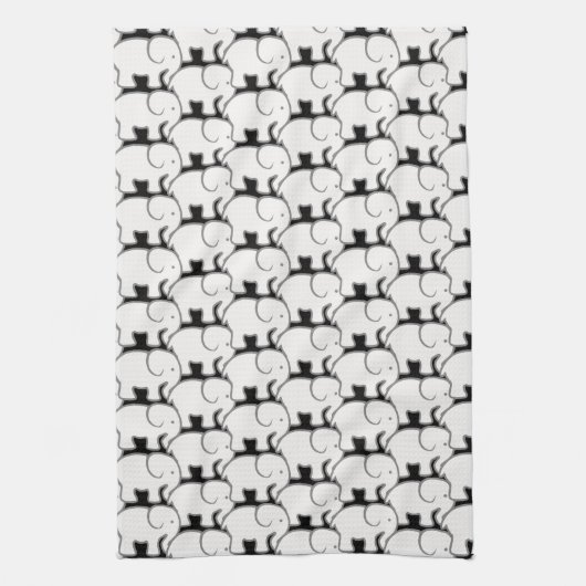 White Elephant Geschirrtuch (Vertikal)