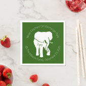 White Elephant Gift Exchange Weihnachtsgeschenk Pa Serviette (Beispiel)