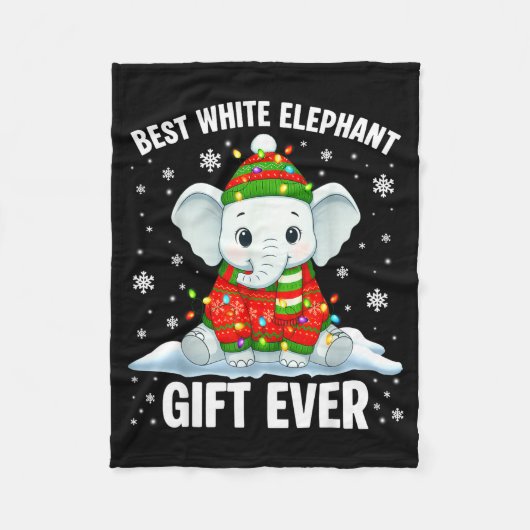 White Elephant Pjs For Adults Under 15 20 Fleecedecke (Vorderseite)