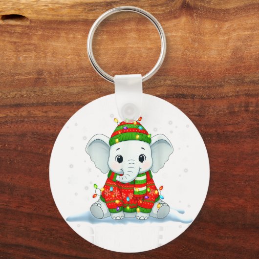 White Elephant Pjs For Adults Under 15 20  Schlüsselanhänger (Vorderseite)