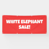 White Elephant Sale! Bright Banner (Horizontal)