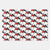 White Elephant Santa Hat Design Wrapping Paper Geschenkpapier Set (Vorderseite 2)