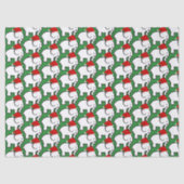 White Elephant Santa Hat Tissue Paper Seidenpapier (Vorderseite)