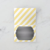 White Elephant Strip Print Vielen Dank Dankeskarte (Innenseite)