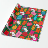 White Elephant Weihnachten präsentiert grünes Hint Geschenkpapier (Ungerollt)