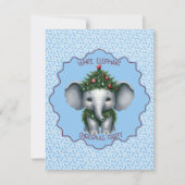 White Elephant Weihnachts-Party Einladung (Vorderseite)