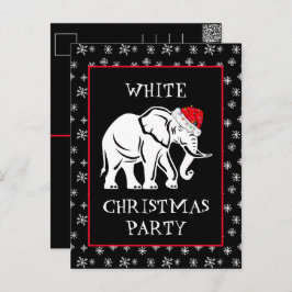 White Elephant Weihnachts-Party Einladung