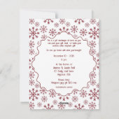 White Elephant Weihnachts-Party Einladung (Rückseite)